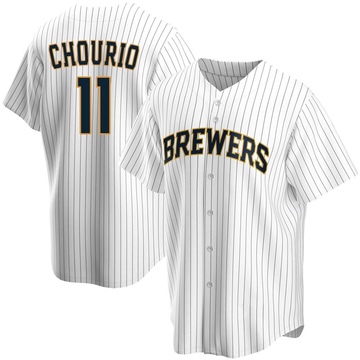 Youth Milwaukee Brewers Jackson Chourio White Home Jersey - Replica